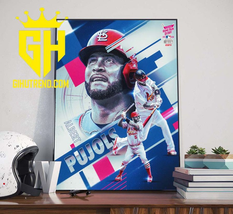Albert Pujols Home Run Derby MLB Poster Canvas