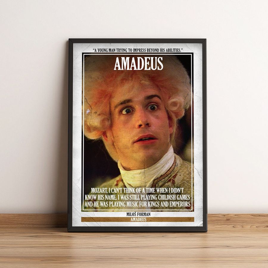 Amadeus  Cult Film Poster  Vintage Retro Art Print  Classic Movie Posters  Home DecorWall ArtPicture-1