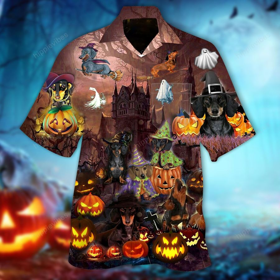 Amazing Dachshund Halloween Hawaiian Shirt