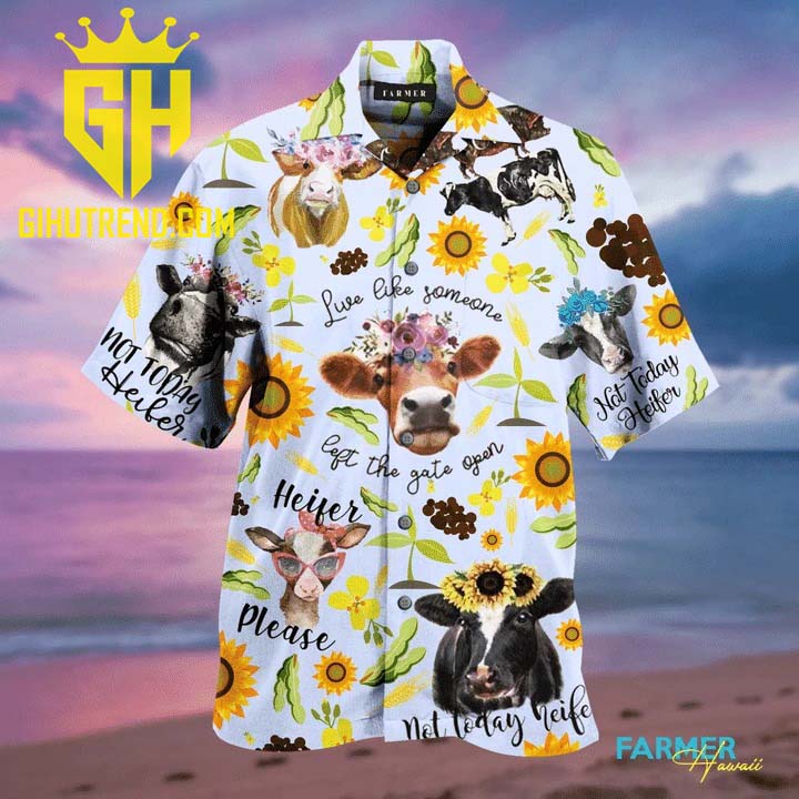 Amazing Farm Heifer Lover Hawaiian Shirt And Hawaiian Shorts