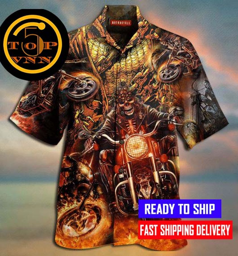 Amazing Motorcycle Racing Hawaiian Shirt And Shorts