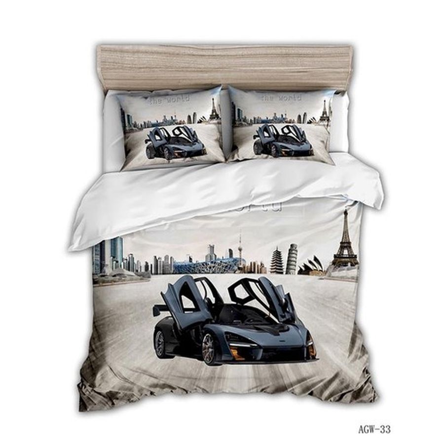 American Auto Racing Theme Car Sports Bedding Sets Duvet Cover