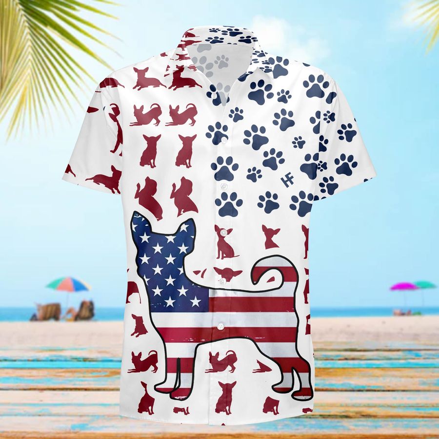 American Dogs Paw Animal Hawaiian Shirt For Dogs Lover