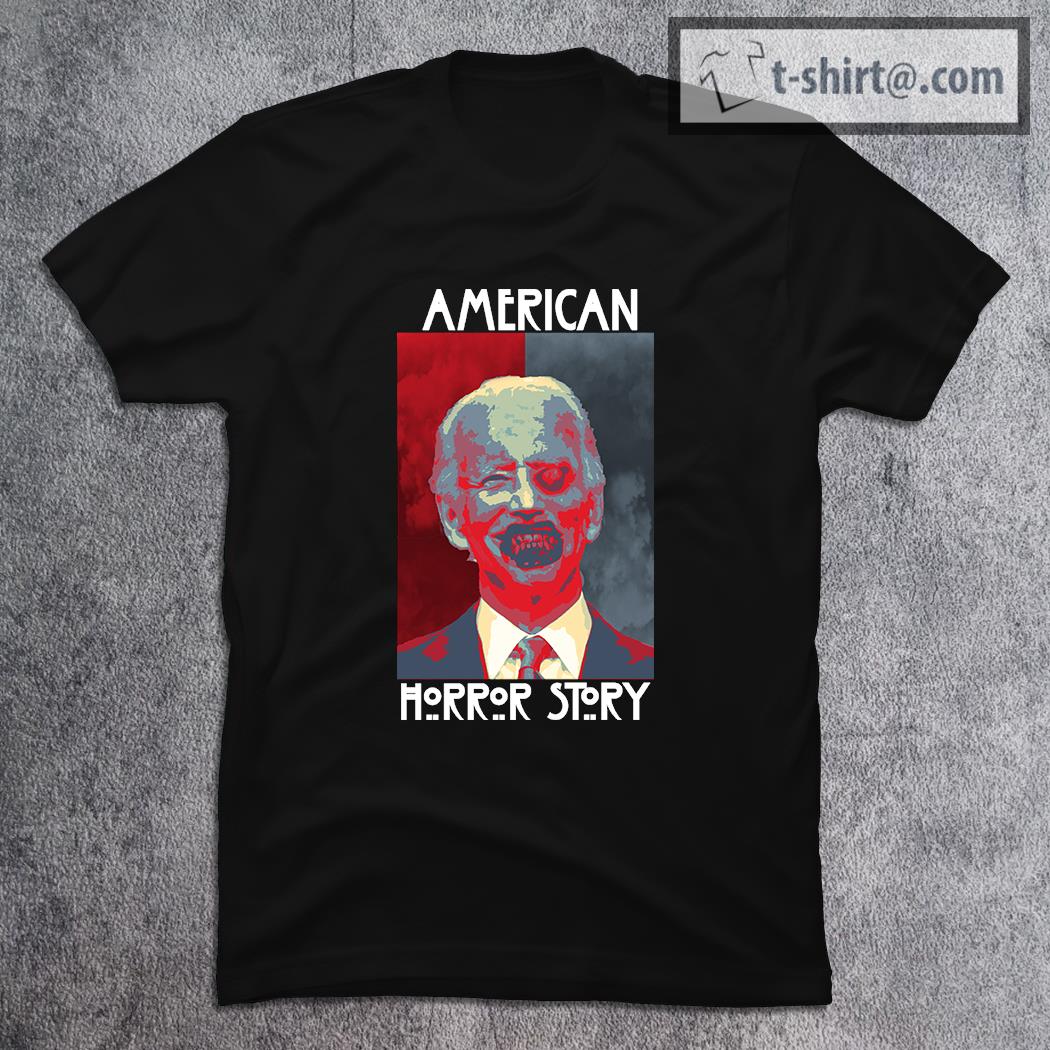 American Horror Funny Anti Biden Halloween T-Shirt