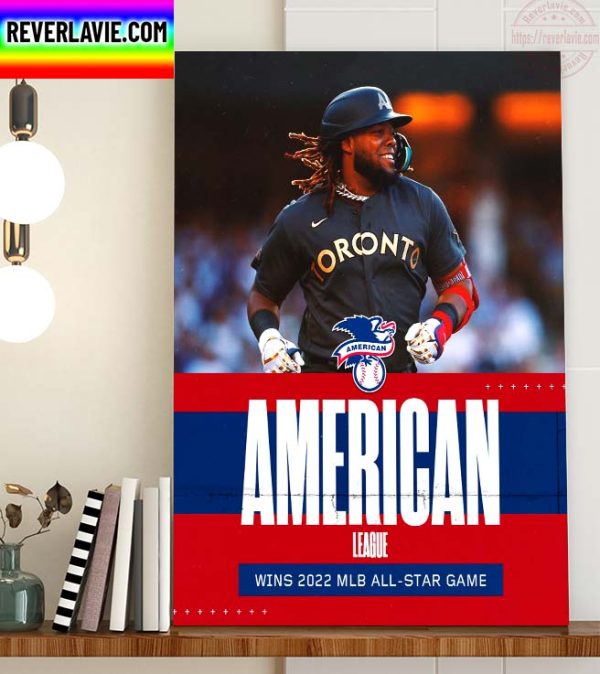 American League Wins 2022 MLB All Star Game Home Decor Poster Canvas