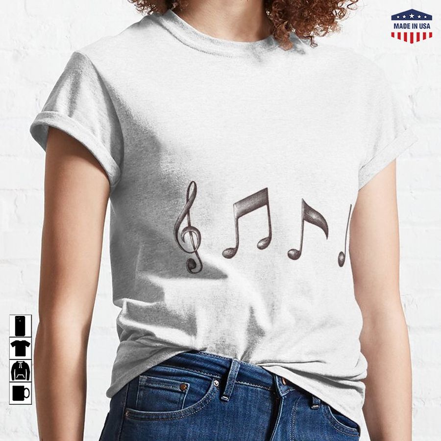an old painting stands out to us the beginnings of music Classic T-Shirt