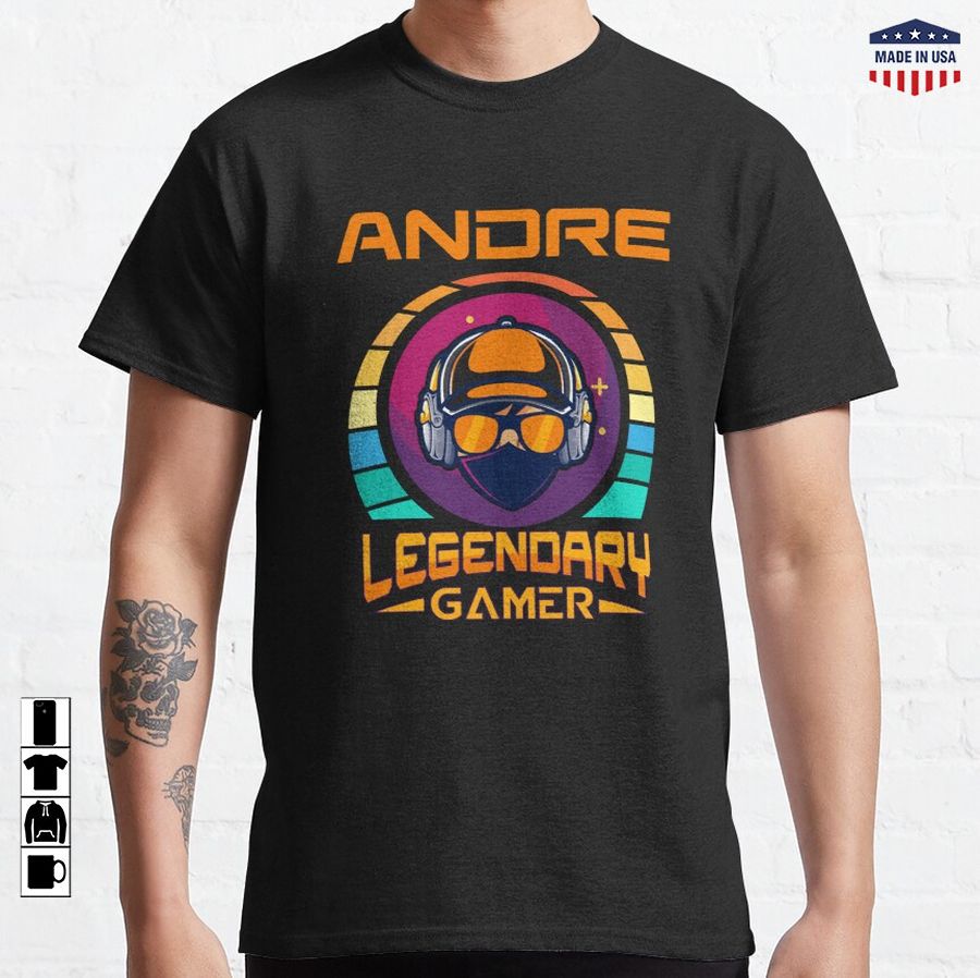 ANDRE Legendary Gamer - Personalized Name Gift Classic T-Shirt