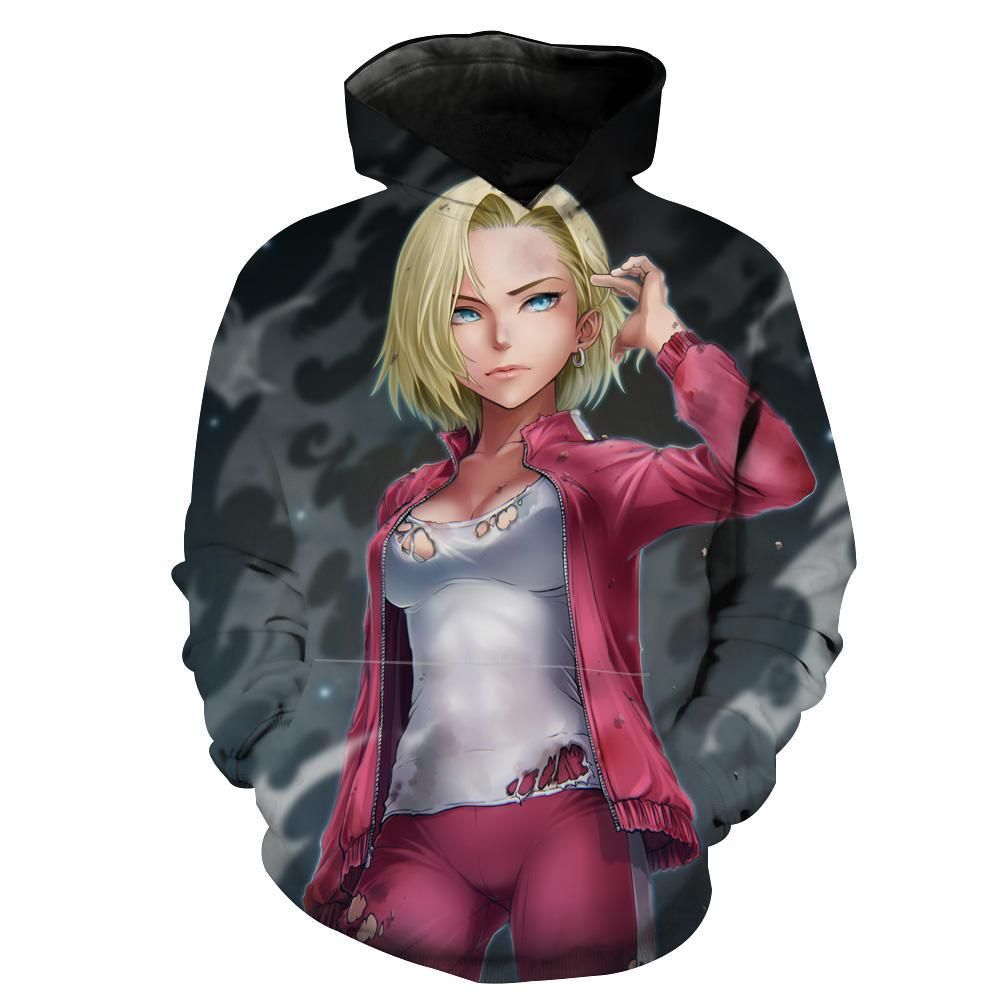 Android 18 Sexy Dragon Ball Super Sexy Hoodie 3D