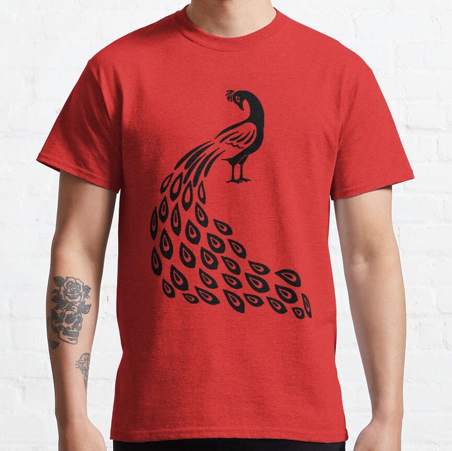 Animal Crossing Qr Codes , high quality vintage peacock Classic T-Shirt