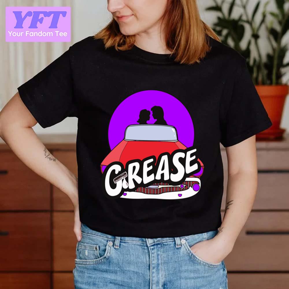 Animated Grease Summer Funny Art Logo Unisex T-Shirt