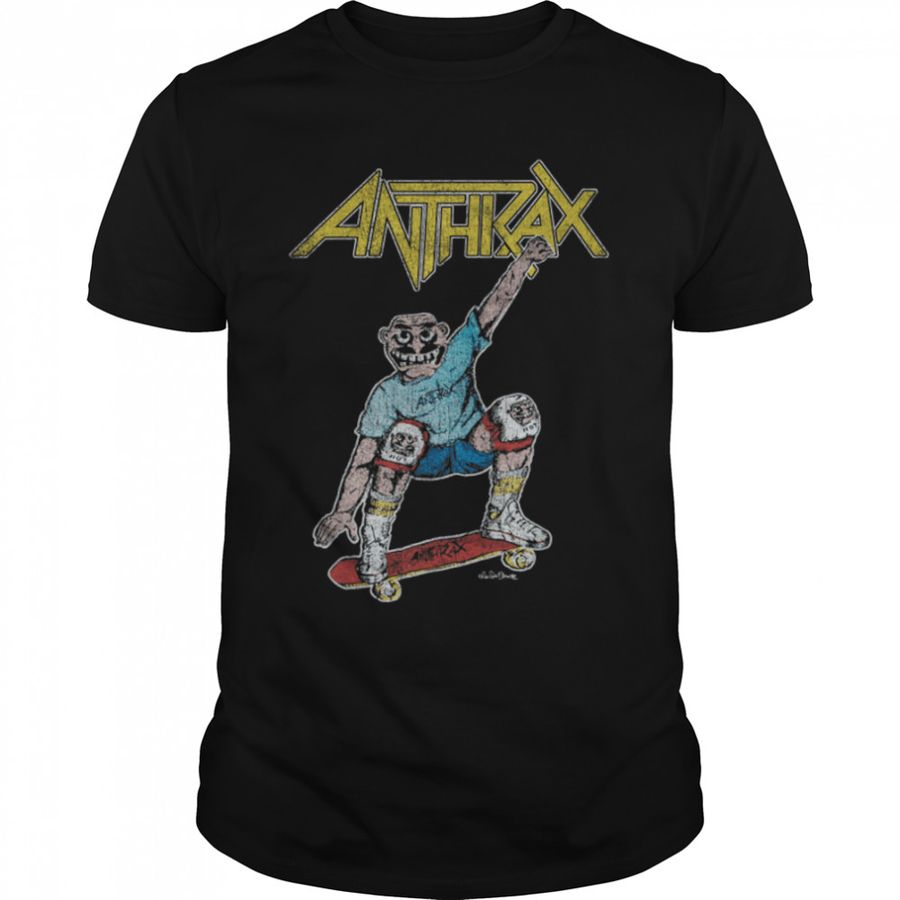 Anthrax – Spreading The Disease Skater Vintage T-Shirt B0B52DBHH1
