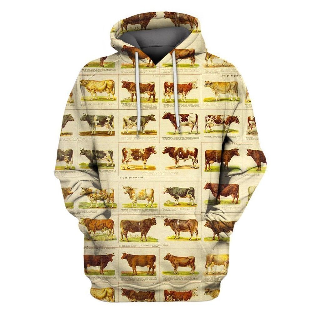 Aop Breeding Cows Pullover And Zip Pered Hoodies Custom 3D Graphic Printed 3D Hoodie All Over Print Hoodie For Men For Women