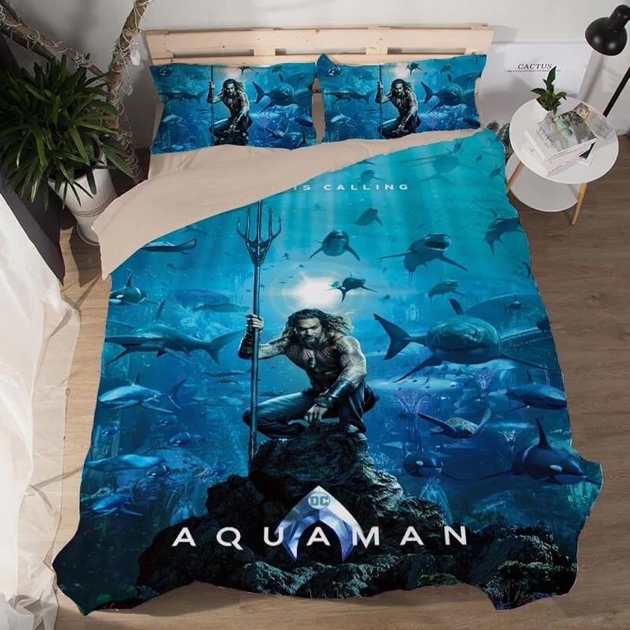 Aquaman #1 Duvet Cover Quilt Cover Pillowcase Bedding Sets Bed