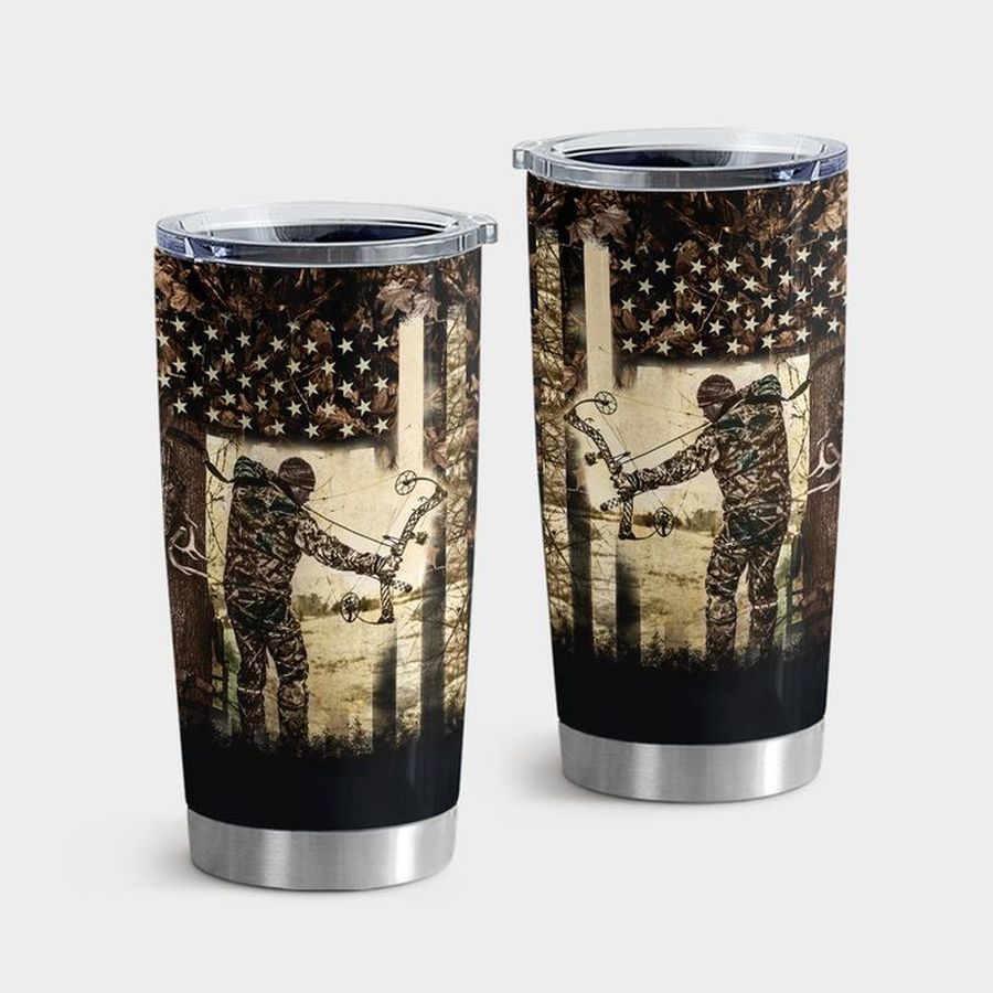 Archery Hunting Stainless Steel Tumbler, Bow Hunting Tumbler Tumbler Cup 20oz , Tumbler Cup 30oz, Straight Tumbler 20oz