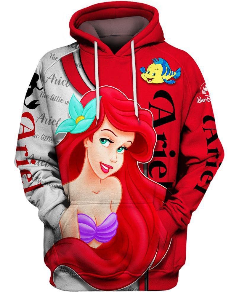 Ariel Little Mermaid Exclusive Collection Just Released 3D Hoodie For Men For Women All Over Printed Hoodie