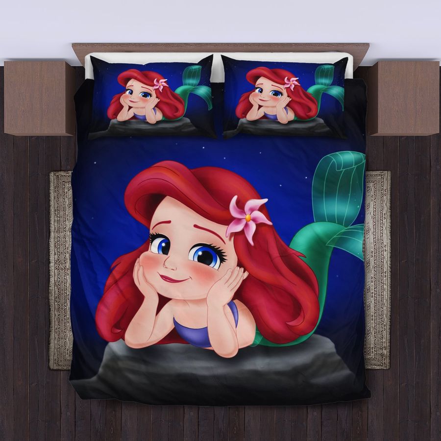Ariel Mermaid Bedding Set Duvet Cover Set