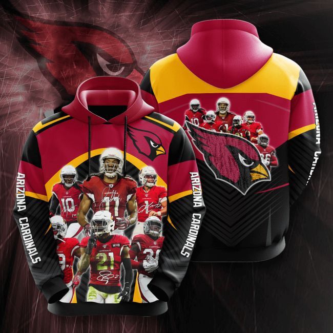 Arizona Cardinals 3D Hoodie Pullover Sweatshirt 3D Shirt Gift For Fan