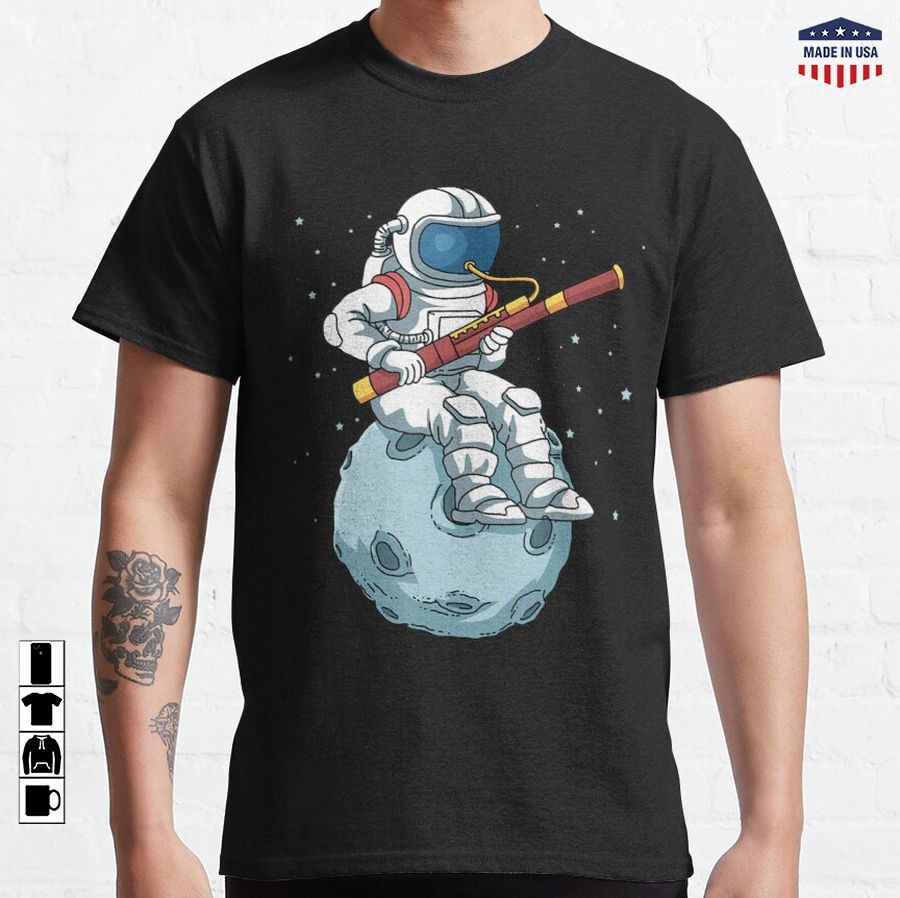 Astronaut Bassoon Band Player Bassoonis Reeds Classic T-Shirt