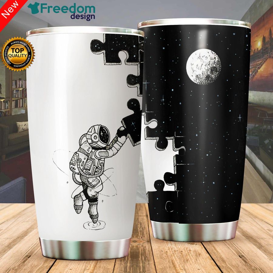 Astronaut Stainless Steel Tumbler Cup 20oz, Tumbler Cup 30oz, Straight Tumbler 20oz