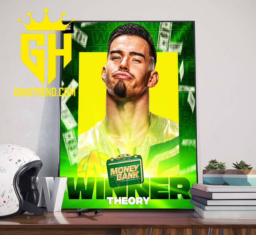 Austin Theory Winner Money In The Bank 2022 Poster Canvas