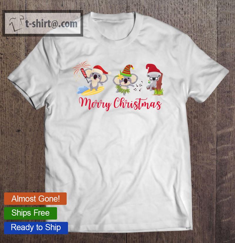 Australian Christmas With Merry Koalas Classic T-shirt