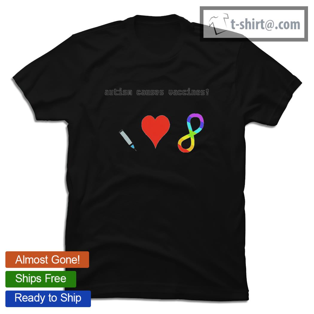 Autism causes vaccines love unlimited pride shirt