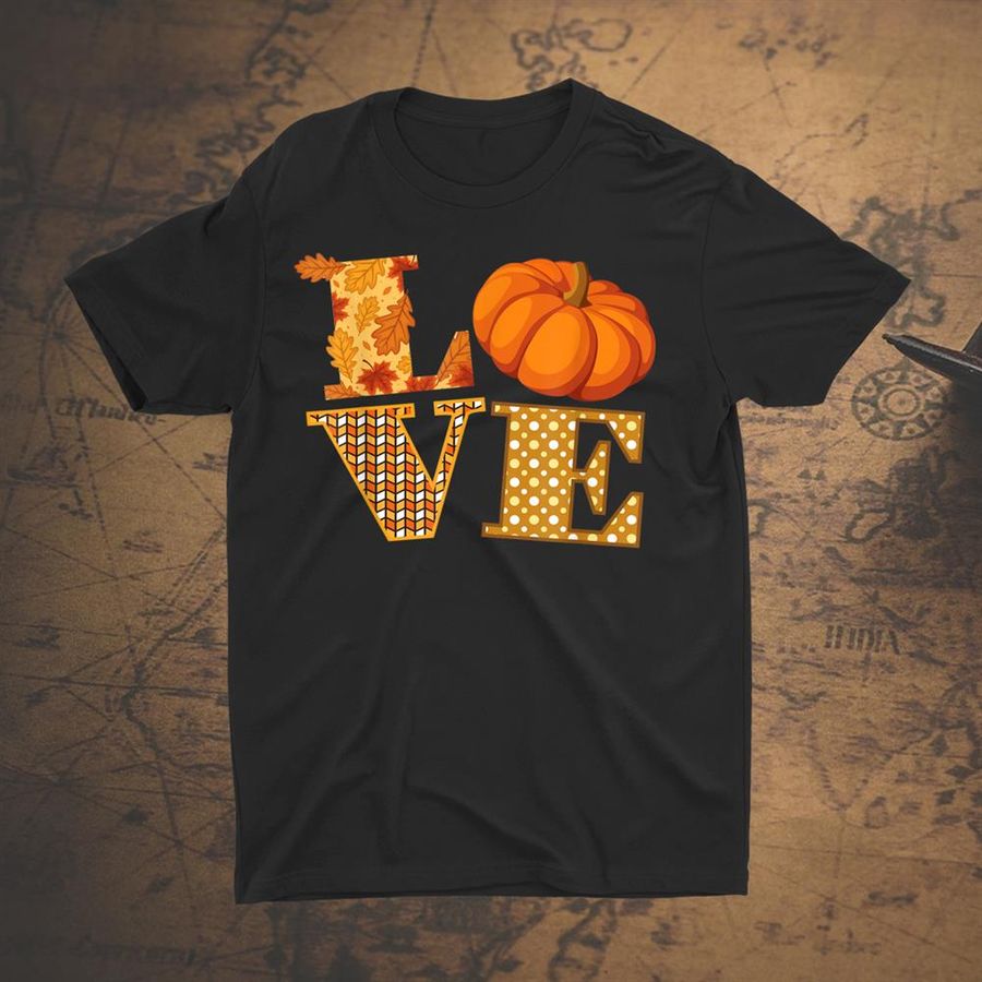 Autumn Love Thanksgiving Heirloom Fall Pumpkin Aztec Pattern Shirt