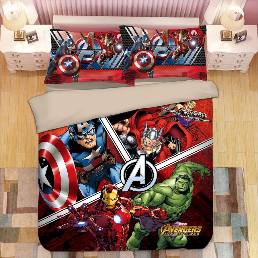 Avengers Captain America Hulk Iron Man Thor #2 Duvet Cover