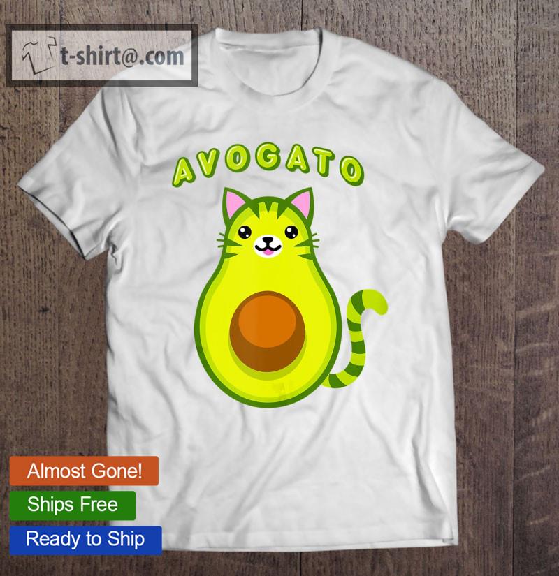 Avogato Cat Avocado Top Cinco De Meow Cute Funny Cat Lover T-shirt