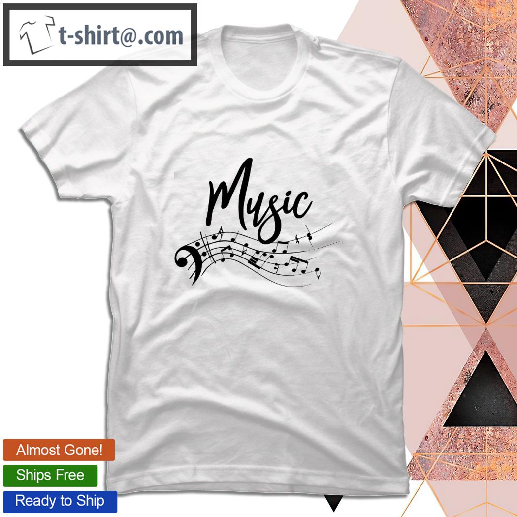 Awesome Music Note Design Musical Sheet Musician Life Gift T-shirt