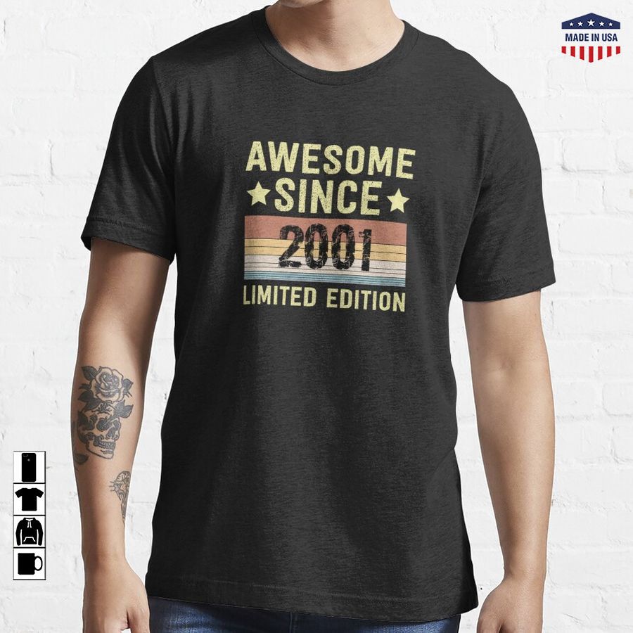 Awesome Since 2001 Birthday  Essential T-Shirt