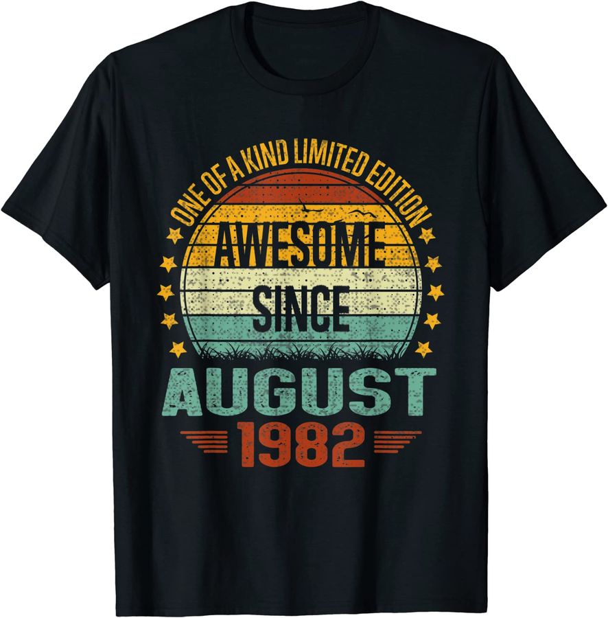 Awesome Since August 1982 Vintage 40th Birthday