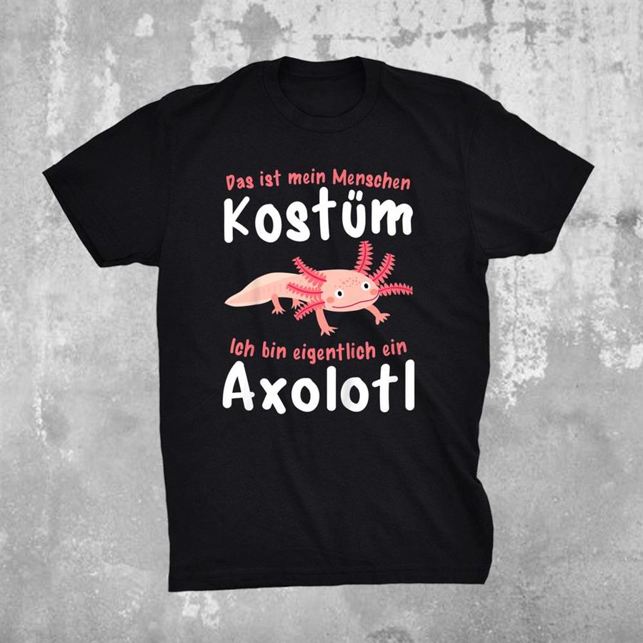 Axolotl People Costume Funny Salamander Molk Shirt