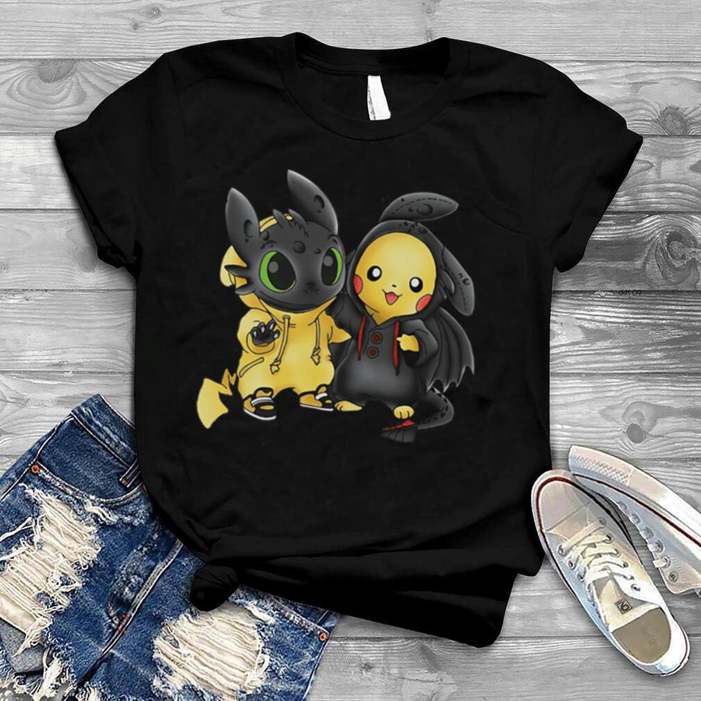 Baby Toothless And Pikachu T Shirt