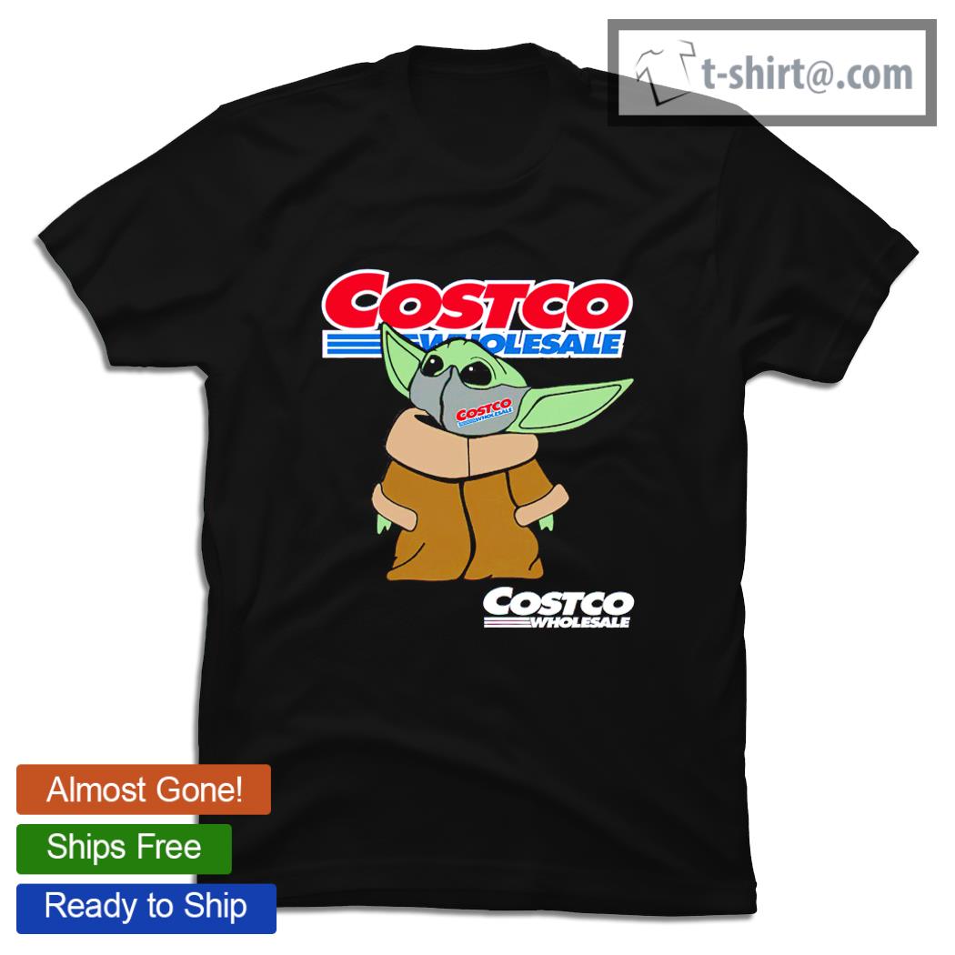 Baby Yoda face mask Costco Wholesale shirt