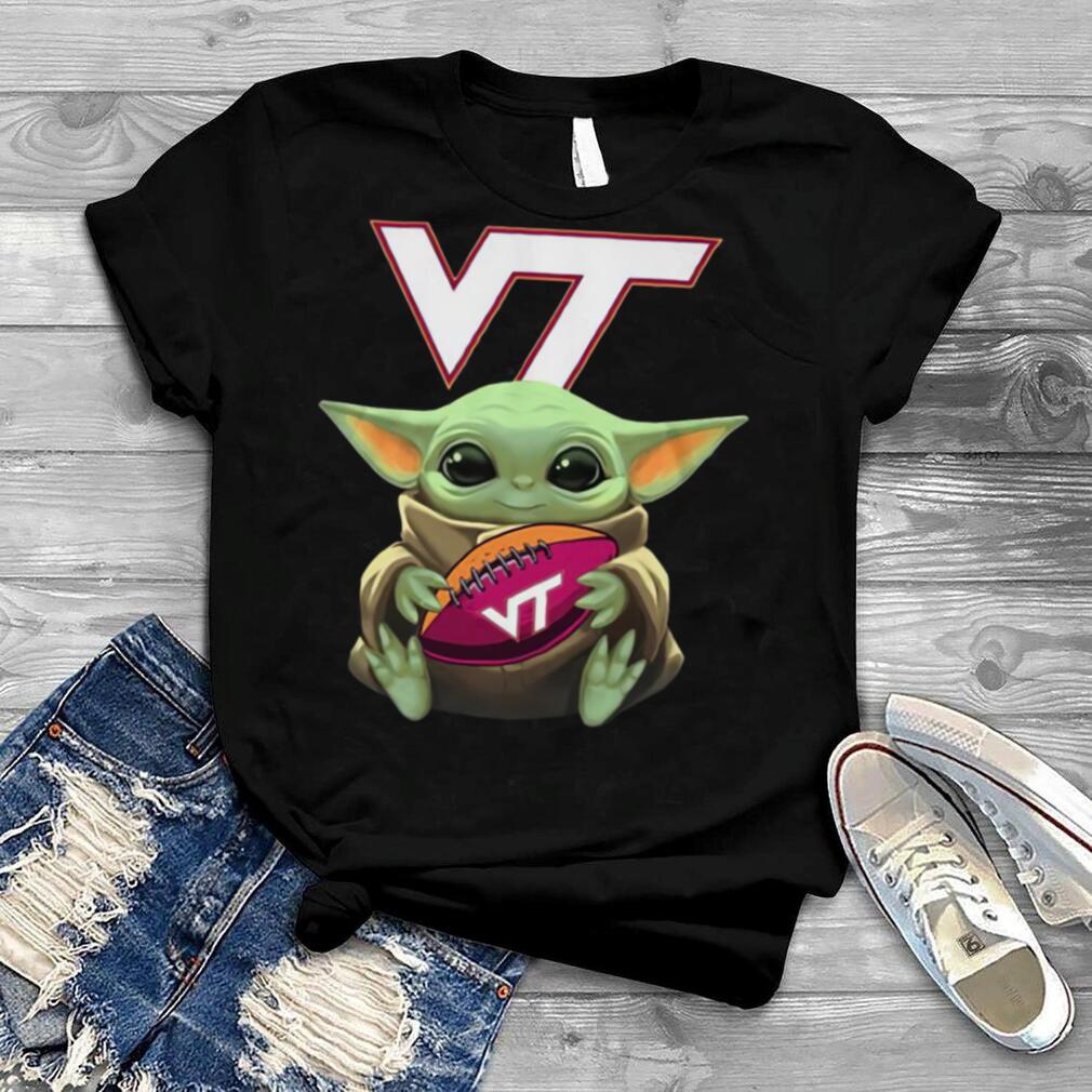 Baby Yoda Hug Virginia Tech Football