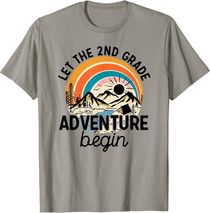 Back To School Shirt Funny 2nd Grade Let The Adventure Begin