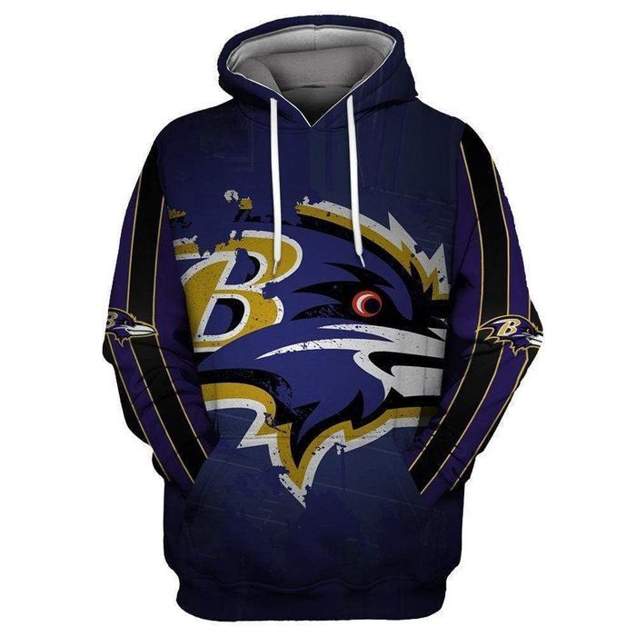 Baltimore Ravens Hooded Pocket Pullover Sweater Hoodie Perfect Gift