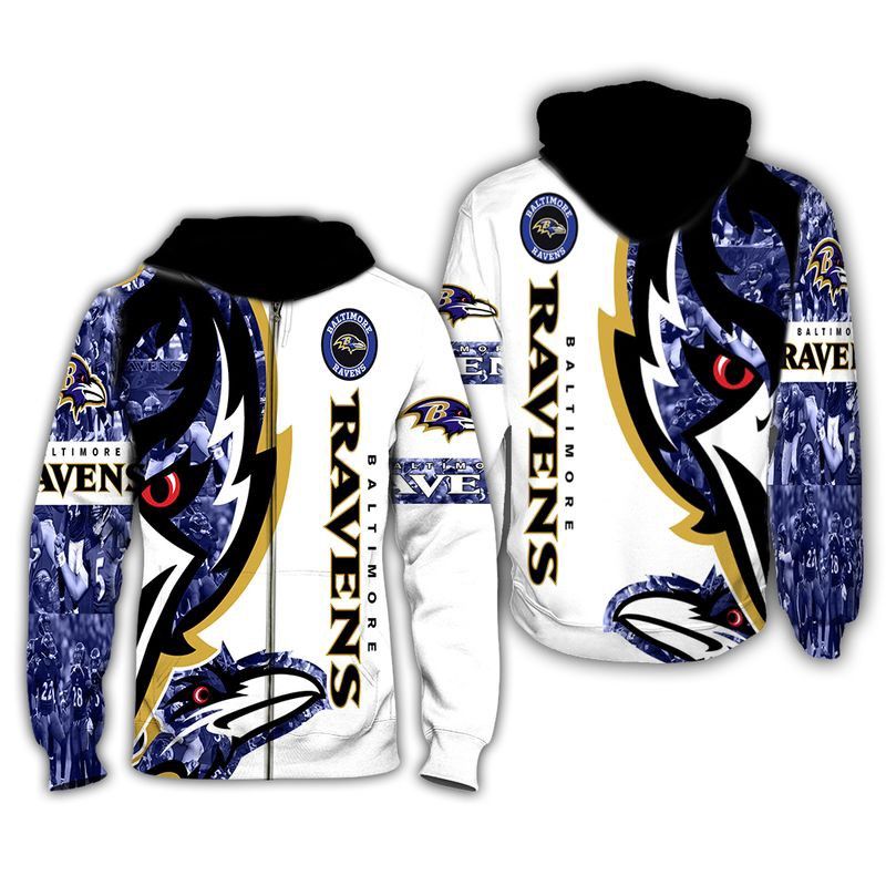 Baltimore Ravens Nfl Fan 3D Hoodie Sweatshirt
