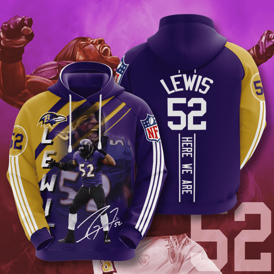 Baltimore Ravens Ray Lewis All Over Printed Hoodie