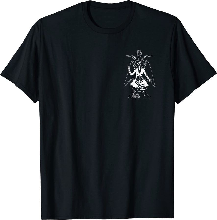 Baphomet - Discreet Satanist Symbol Shirt for daily life