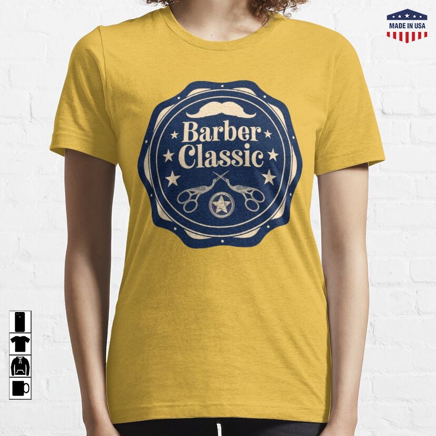 Barber Classic – Blue Art004B.  Essential T-Shirt