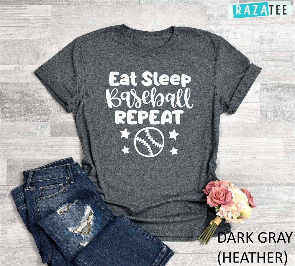 Baseball Shirt, Eat Sleep Baseball Repeat Shirt, Baseball Mom Gift, Funny Baseball Gift
