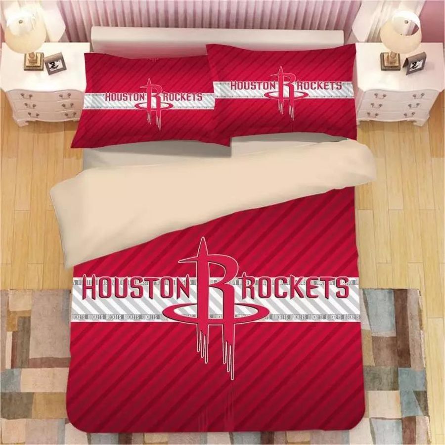 Basketball Houston Rockets Basketball #24 Duvet Cover Quilt Cover Pillowcase
