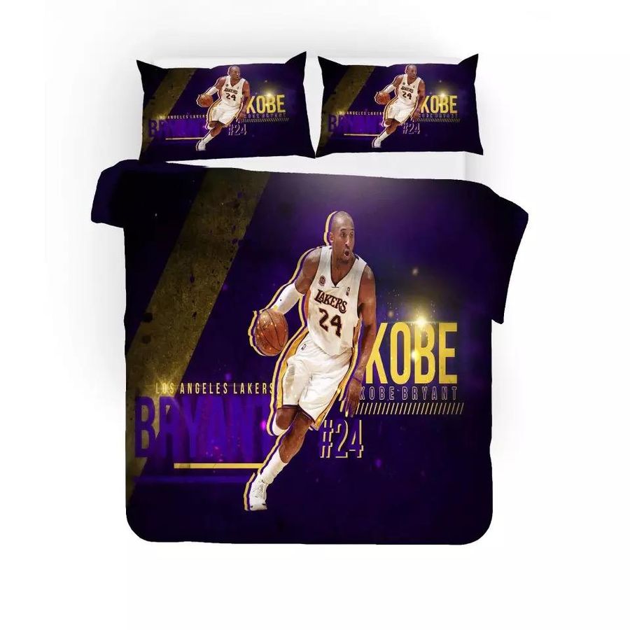 Basketball Lakers Kobe Bryant Black Mamba Basketball #28 Duvet Cover