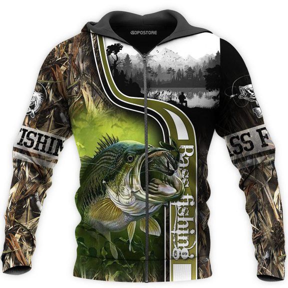 Bass Fishing Pullover Hoodie