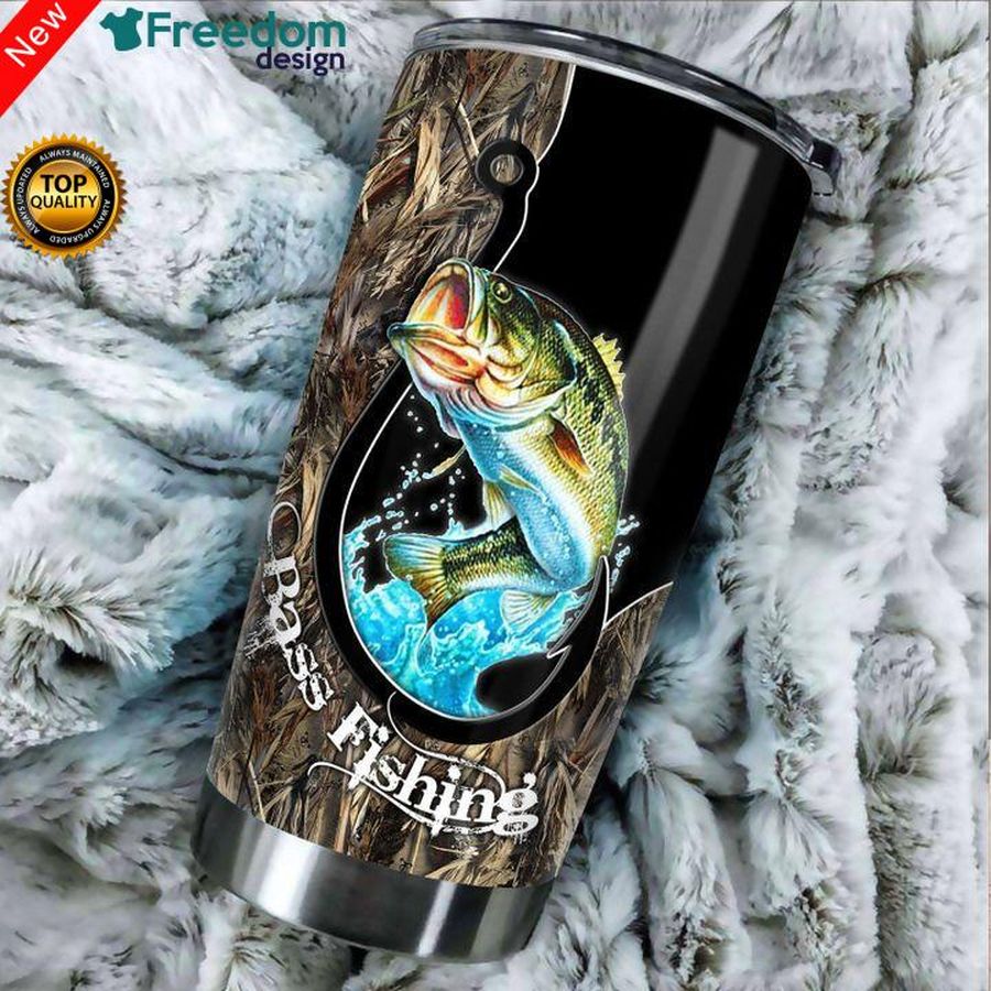 Bass Fishing Stainless Steel Tumbler Cup 20oz, Tumbler Cup 30oz, Straight Tumbler 20oz