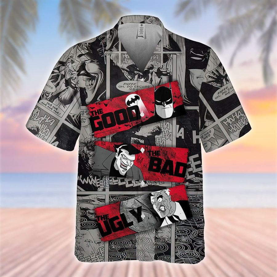 Batman Comic Good Bad The Ugly Hawaiian Shirt Summer Shirt