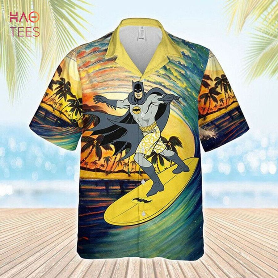 Batman Windsurfing, Batman Summer Time Hawaiian Shirt