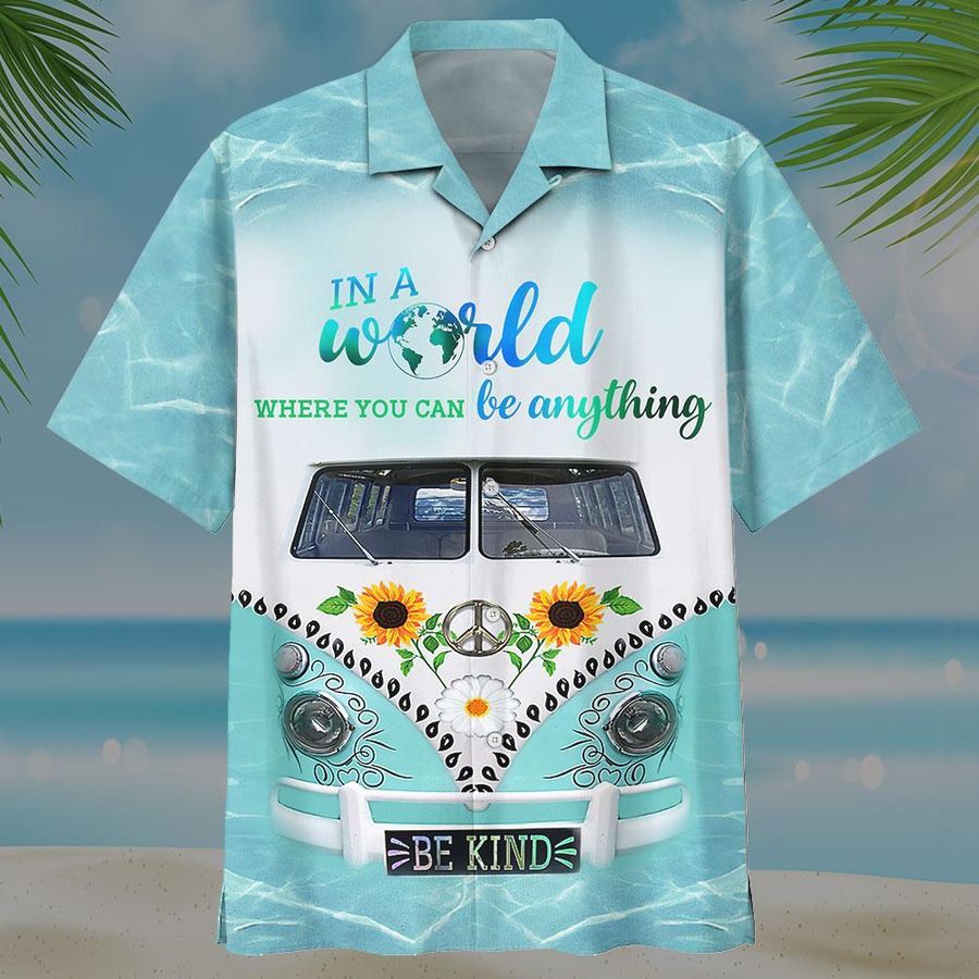 Be Kind Hippie Colorful Aloha Hawaiian Shirt
